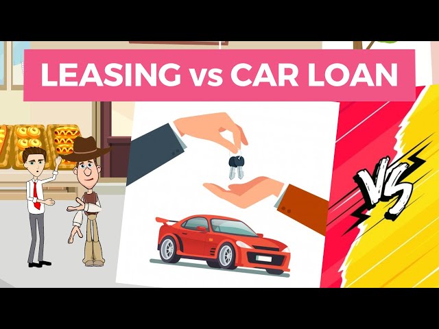 Man comparing car loan vs leasing options at dealership